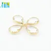 XULIN New Arrive Shiny Crystal Gemstone Stone 13*18mm Pink Jade Drop Shape Crystal Connector for Jewelry Necklace