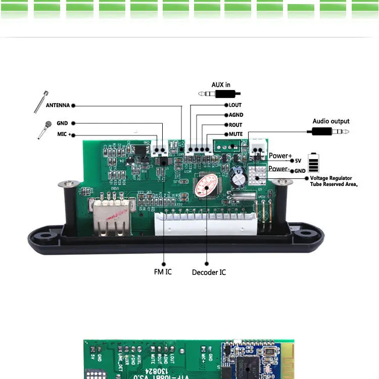 Bluetooth Speaker Circuit Board Diagram