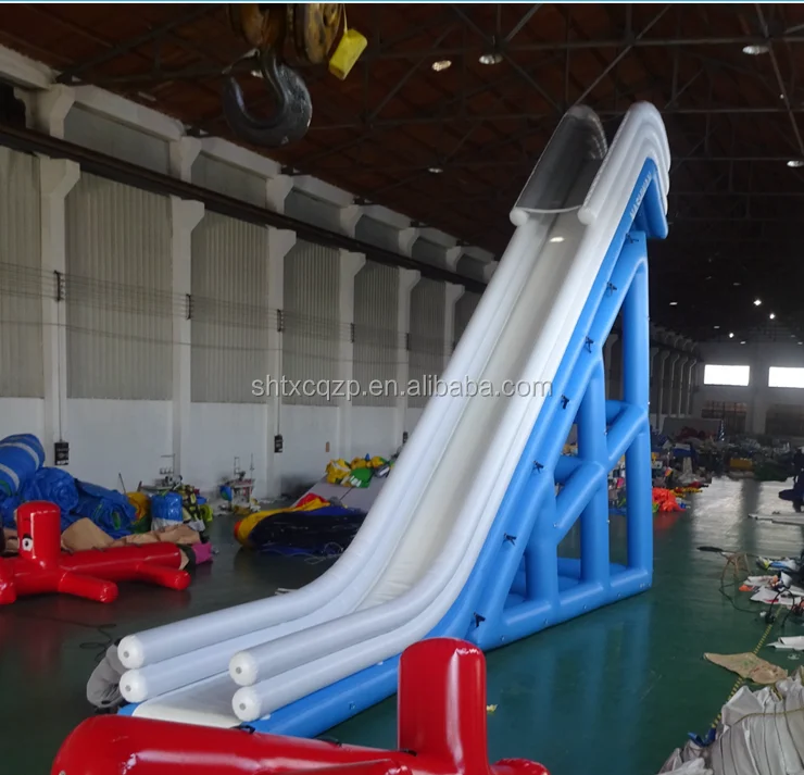 Inflatable Floating Water Slide For Boat Inflatable Yacht Slide Water