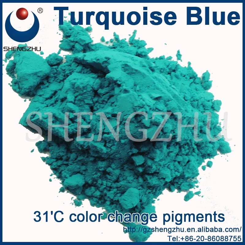 Thermochromic pigment powder Turquoise Blue