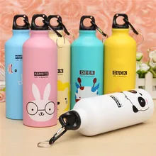 Modern Design 500ml Lovely Animals Outdoor Portable Sports Cycling Camping Bicycle Aluminum Alloy School kids Water Bottle