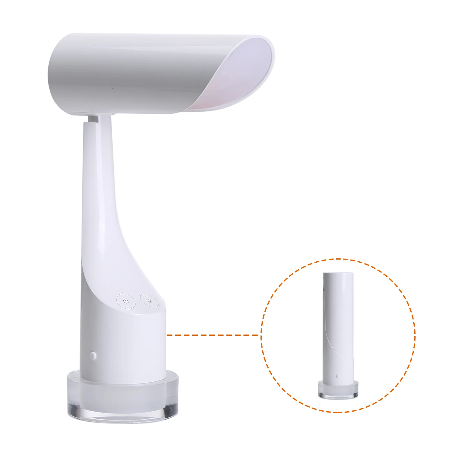 Wetop LED Eye-caring Table Lamps, Dimmable Office Lamp with USB Charging Port,Touch Control, White