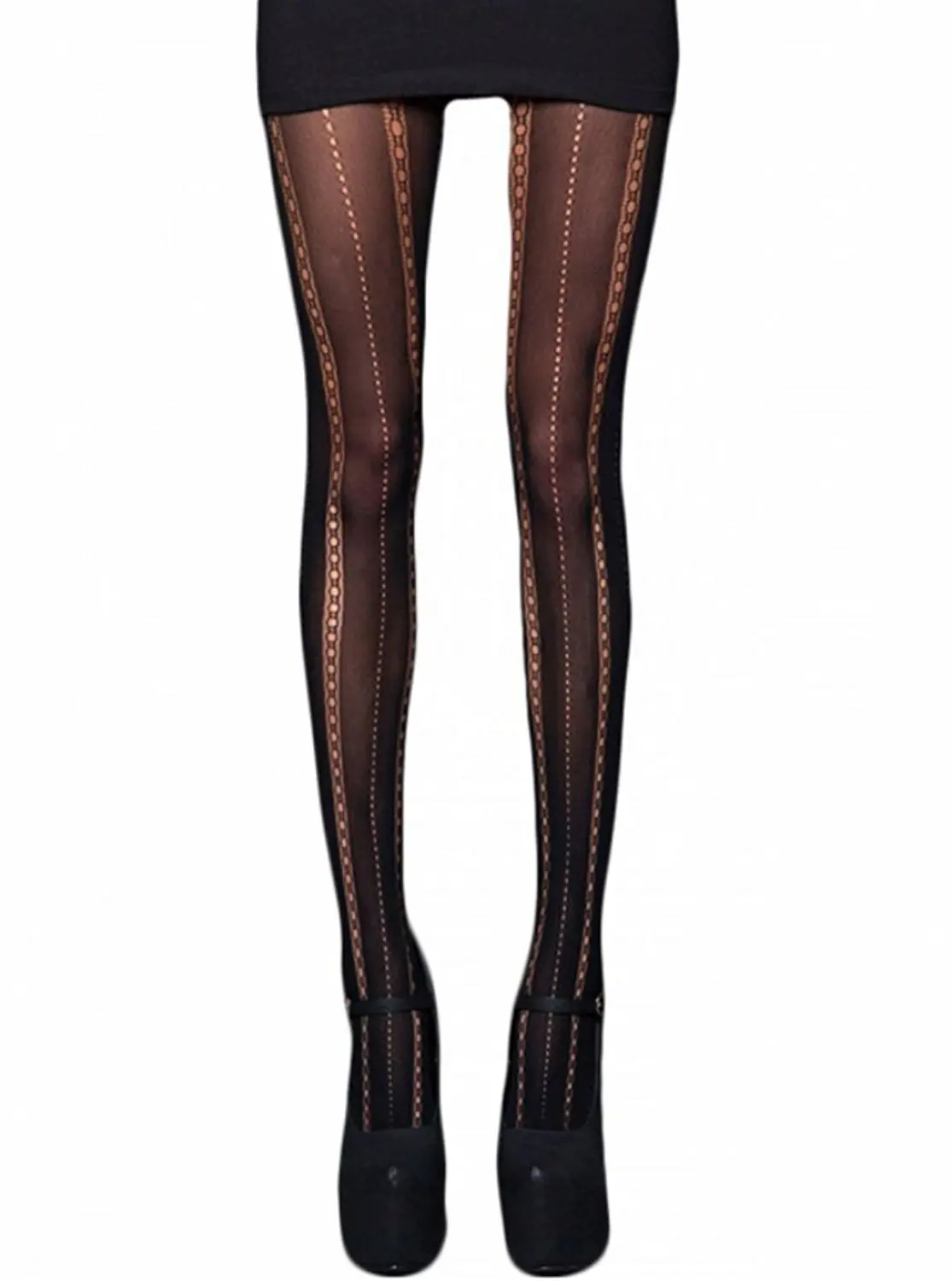 Lip Service Stars Fishnet Womens Pantyhose Hosiery Tights Black Punk Goth NEW OS