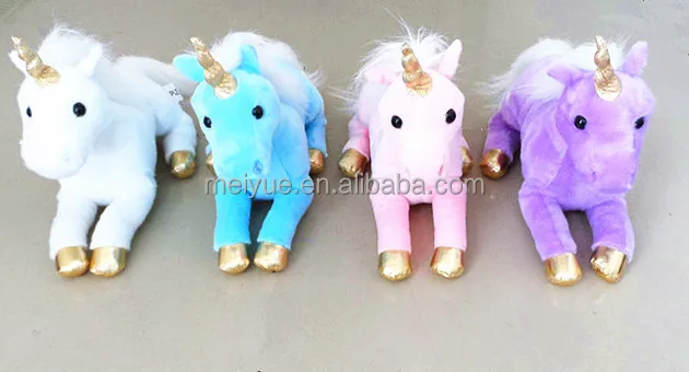 30 Cm Boneka Berbaring Kustom Mainan Lembut Mewah Unicorn 