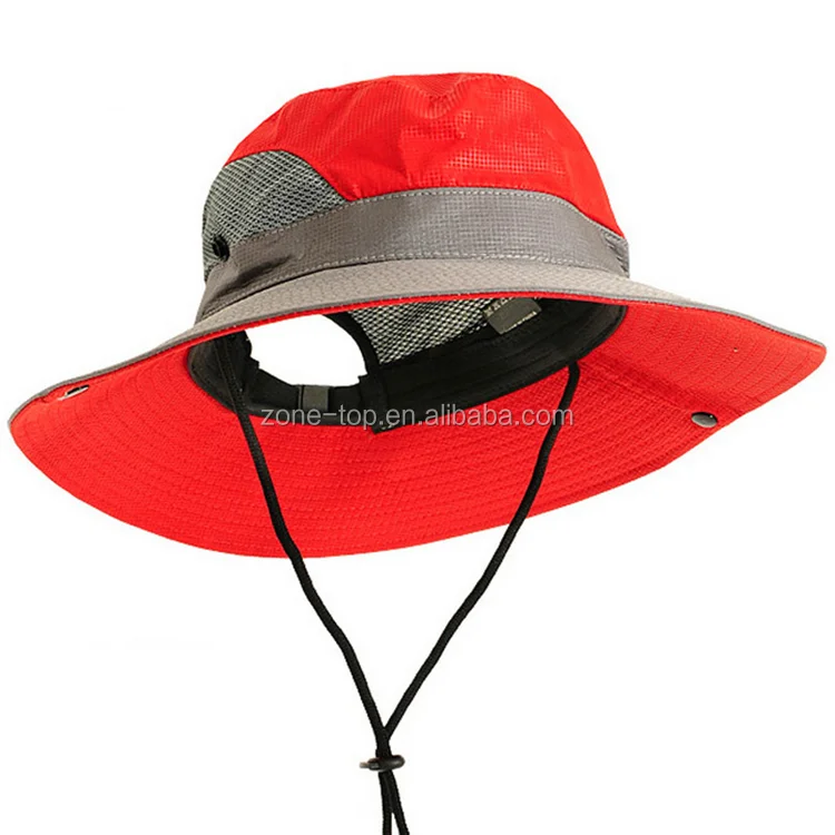 Summer Mesh Wide Brim Sun Hats For Women Breathable Sunhat Outdoor Uv Protection Top Men Bucket
