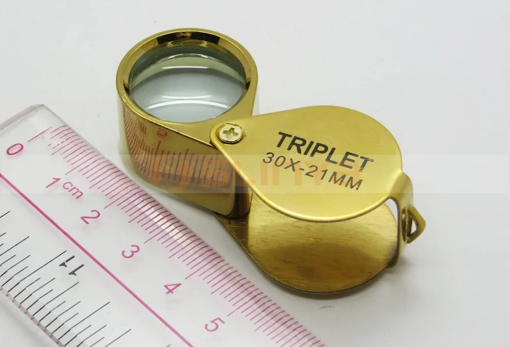 Portable Jewelry Magnifying Tool 30x21mm Jewelers Eye Loupe Diamond