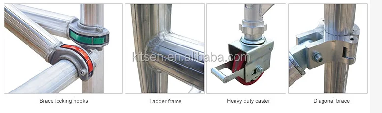 DIY Aluminium Scaffold Tower with Trapdoor Platform