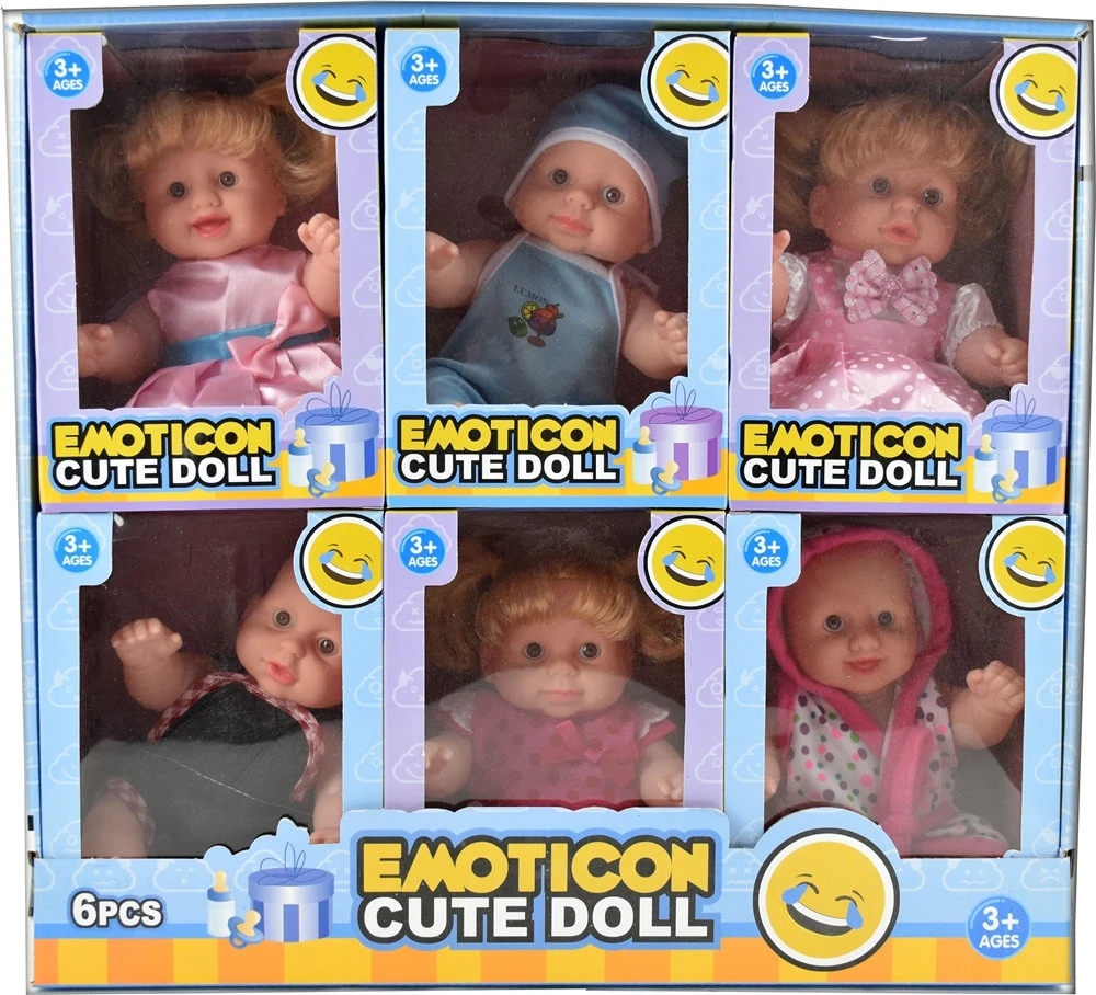 10 Inch 6pc Lots Emoticon Vinyle Baby Emoji Doll Buy Emoji Doll