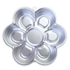 Flower shaped aluminum non-stick coating bakeware roasting tray with LFGB,FDA certificate cake pan for cake decoratingcake tin
