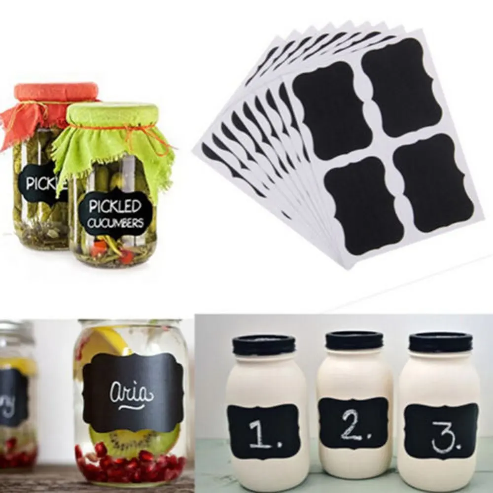 Chalkboard Labels Reusable Blackboard Stickers Premium Chalkboard Labels Reusable Blackboard Stickers Premium Waterproof L And Stick For Jars Pantries