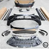 KM body kit for MB S-class W222 upgrade S63 AMG bumper auto parts front bumper rear bumper side skirts and exhaust tips
