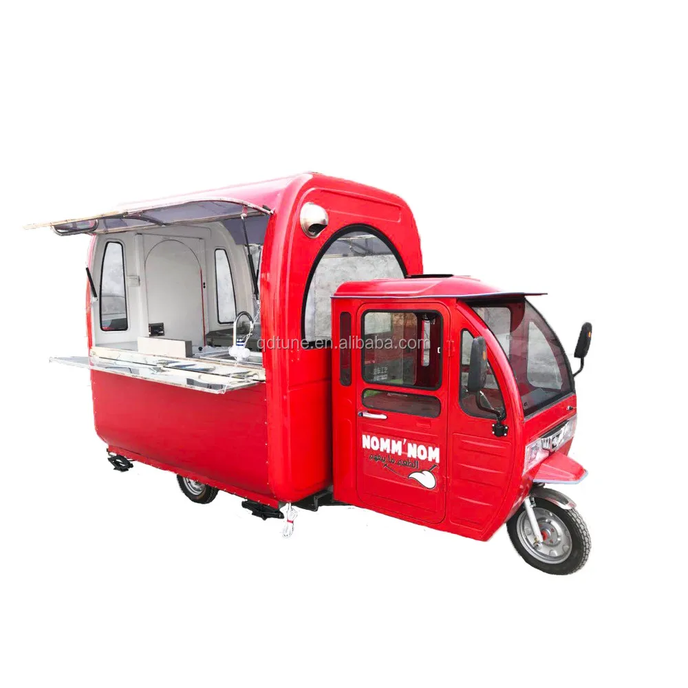 New Scooters Reboque Tricycle Food Cart Electric Food Truck For Sale