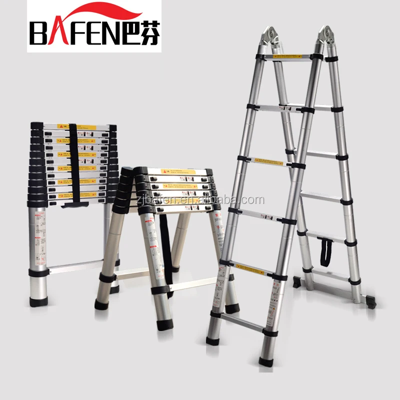 2.8+2.8m Double Telescopic Ladder /telescopic Ladder/aluminum Ladder
