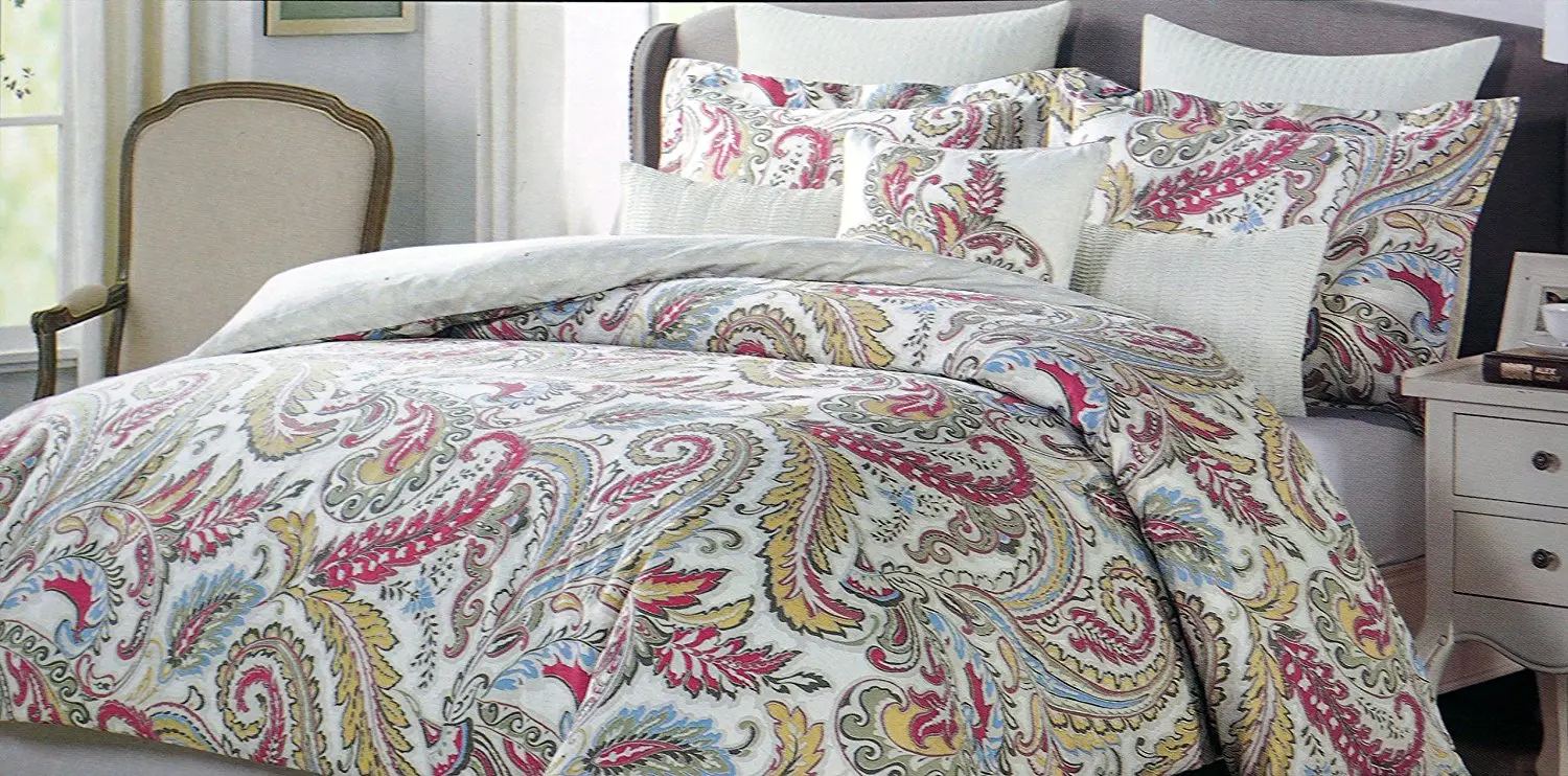 Buy Nicole Miller Bedding 3 Piece Full Queen Size Duvet Cover