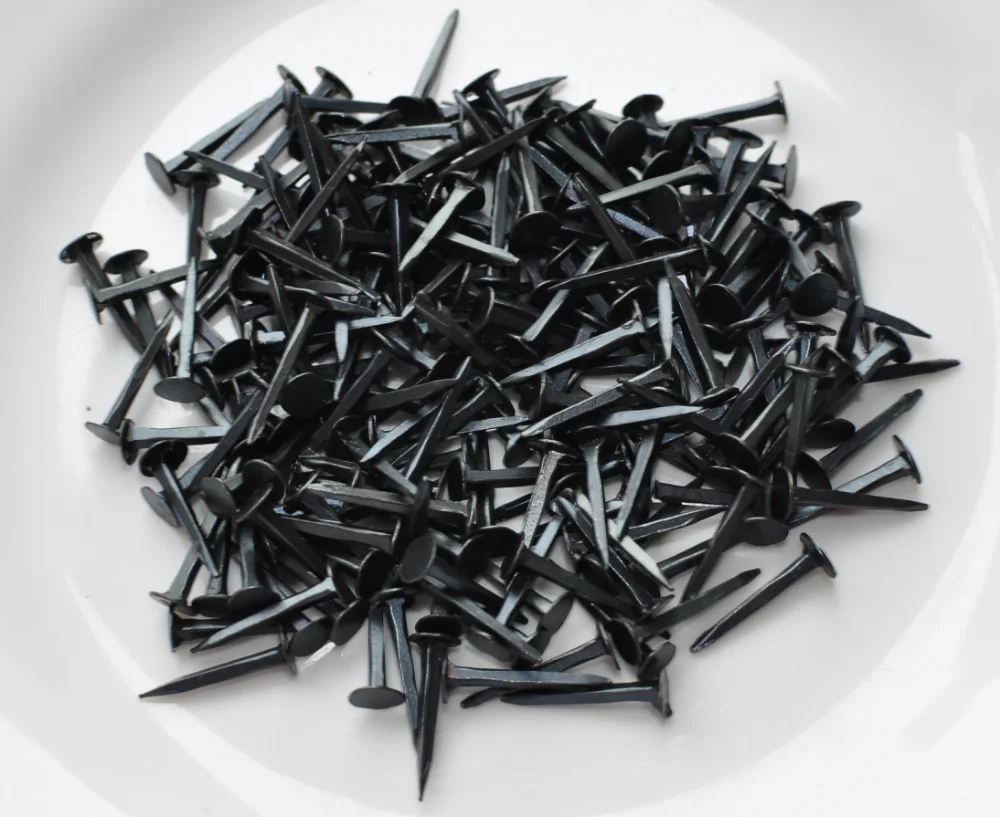 1 Inch Steel Cut Tacks / Flat Head And Square Body Nail / Blue Hand Cut ...