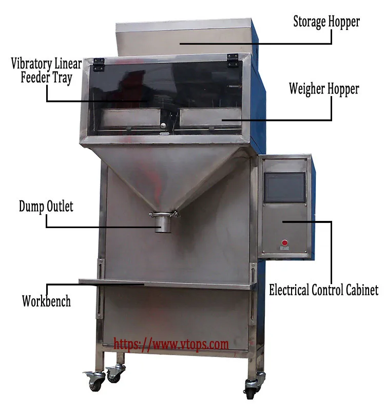 Multi-Head Weigher Granule Vegetables Fruits Food Seeds Packing Machine