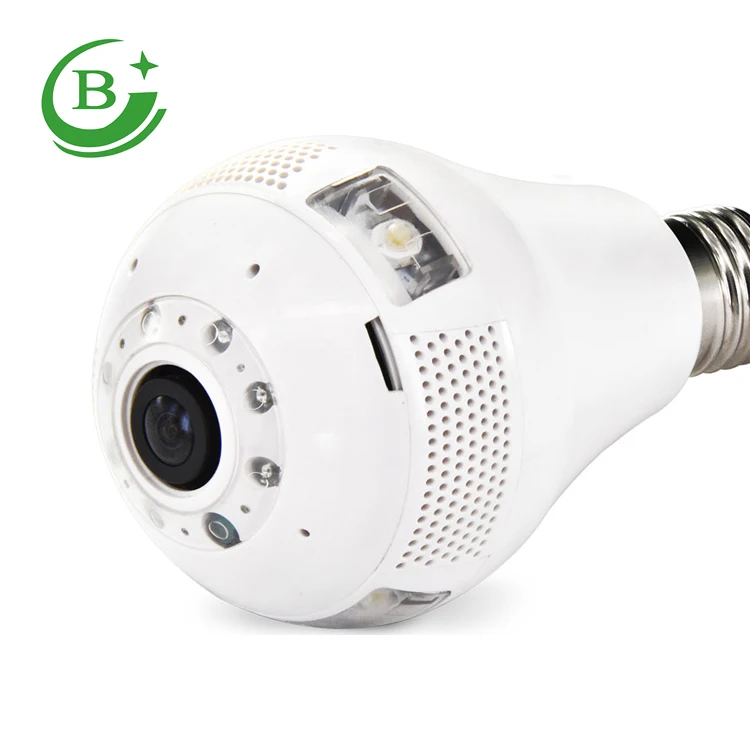 CCTV smart wifi light bulb camera 360 degree hidden camera light bulb