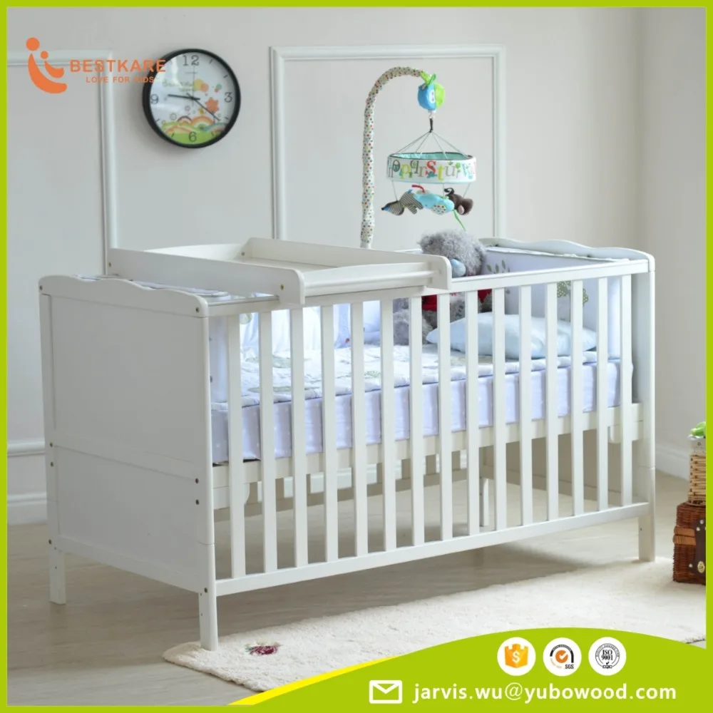 Baby cot with changer baby change table 