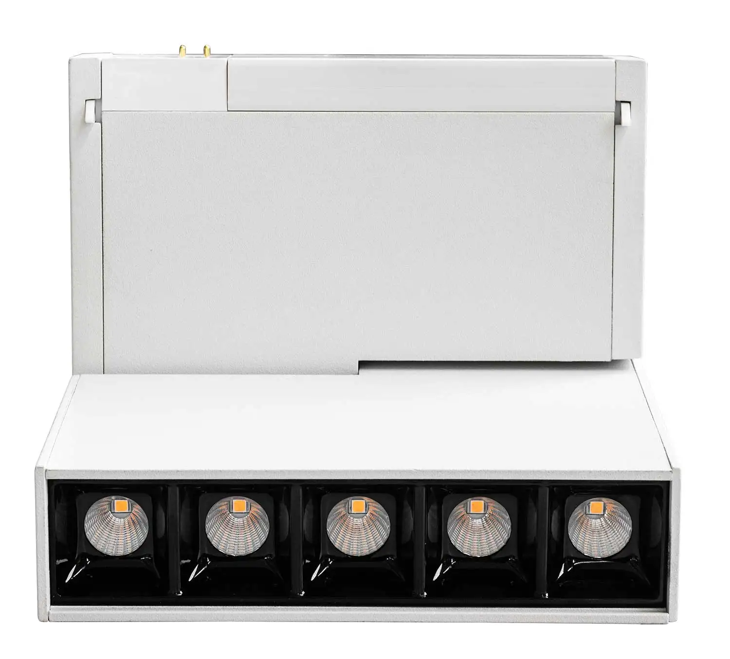 轨道灯系统 5 头 gimable led 磁道光斑灯 4000k