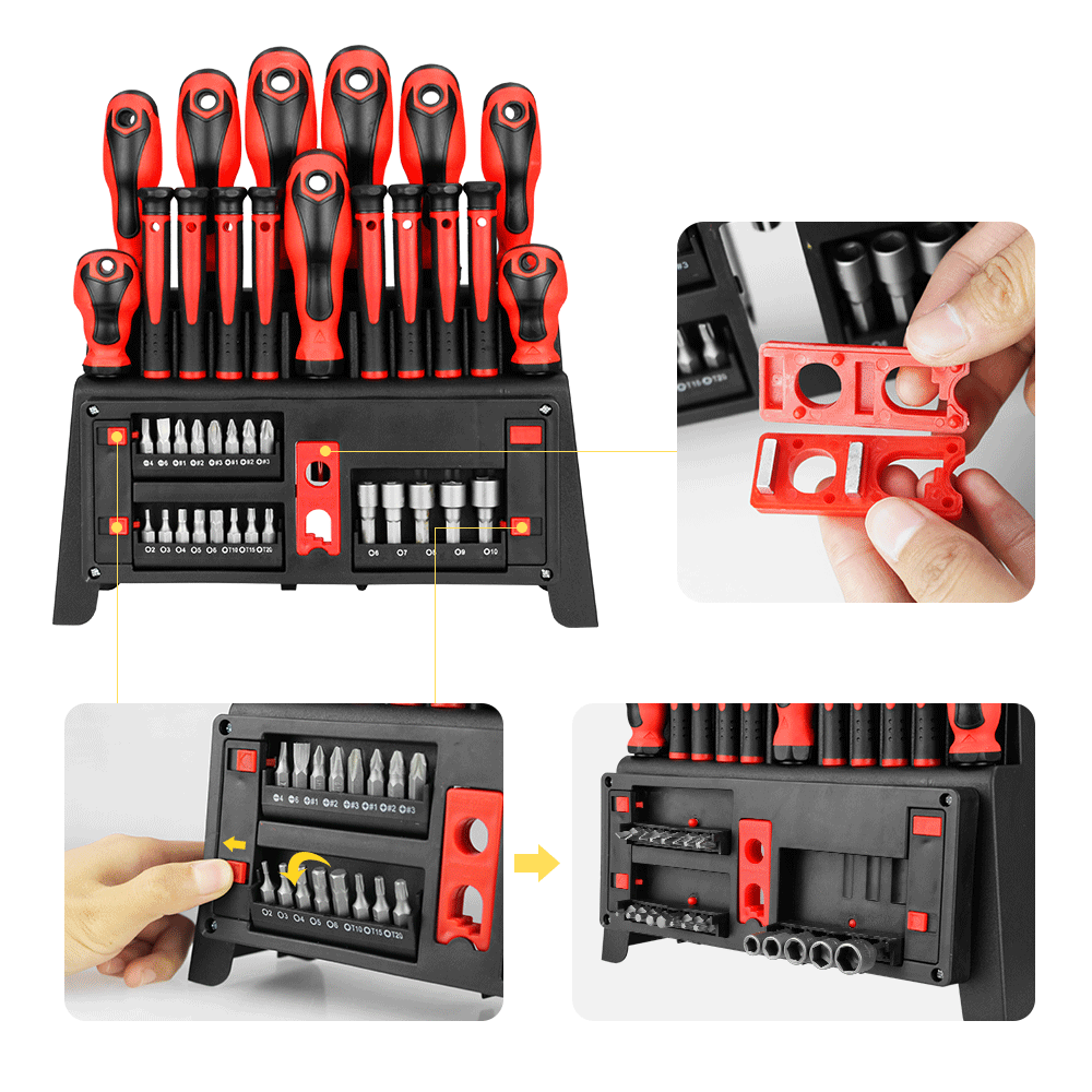 Vcan Best 39pc Chromevanadium Steel Screwdriver Tool Set Household