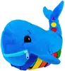 Customized Toddler Early Learning Basic Life Skills Children Plush Blue Whale Travel Activity