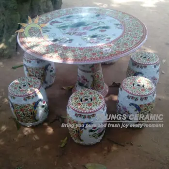 Jingdezhen High Quality Garden Furniture Ceramic Table Set For