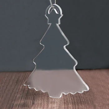 Clear Acrylic Christmas Tree Ornament Plexiglass Christmas 