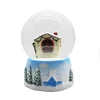 custom house statue snow globe with led light