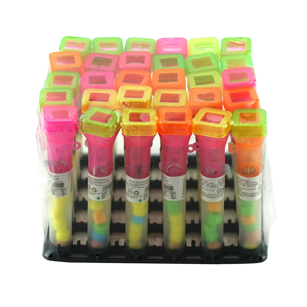 Cartoon Lightning Projection Flesh Light Electric Square Torch Toy