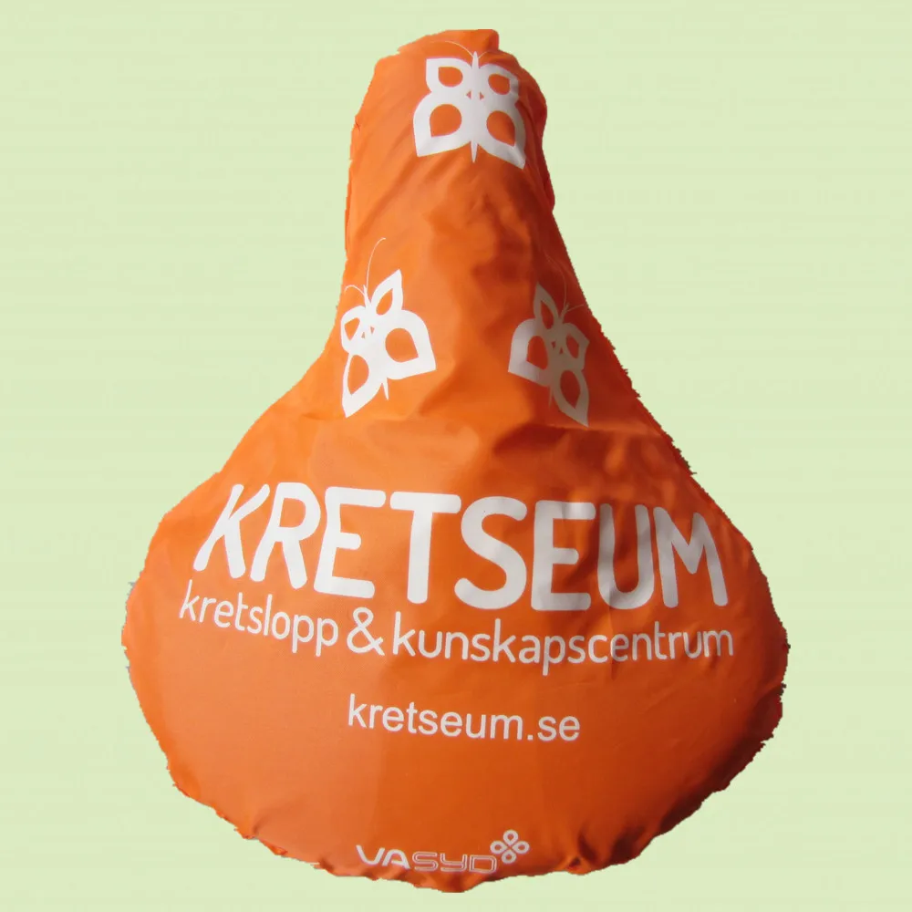 Custom Print Logo Waterproof Pvc Eva Nylon Bicycle Saddle Cover Cheap