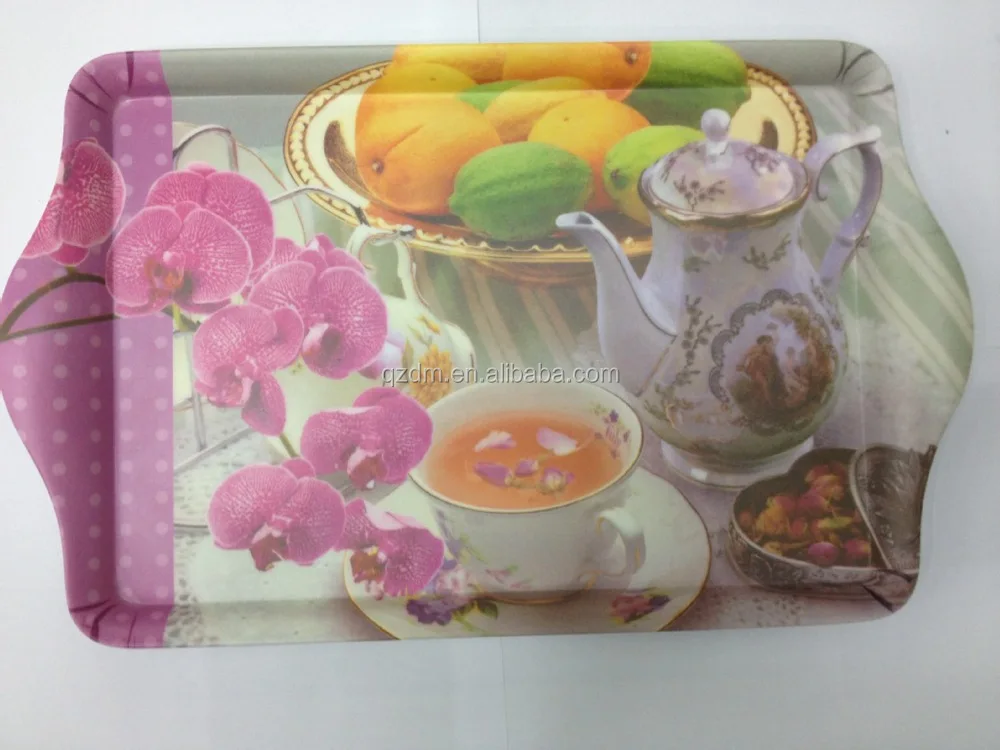 Yogon Melamine Tray set Homware tea tray set with handle