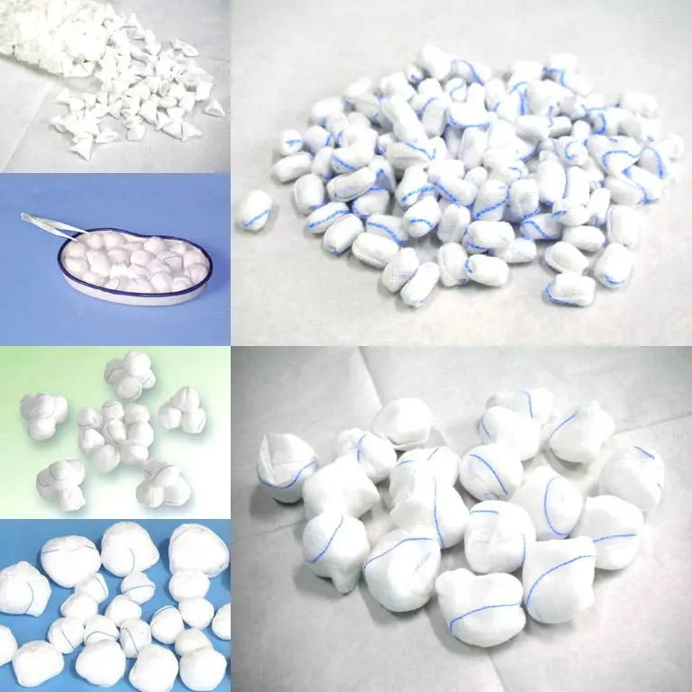 Sterile Cotton Gauze Ball With Xray Thread (blue Or Black) Buy