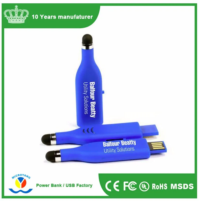 multifunction custom logo printing pen usb flash drive with stylus pen - ANKUX.COM