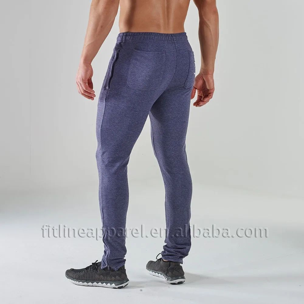 Men's Bodybuilding Muscle Pants Heather Running Gym Fitness Pants With