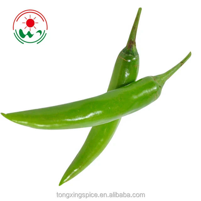 raw green chillies