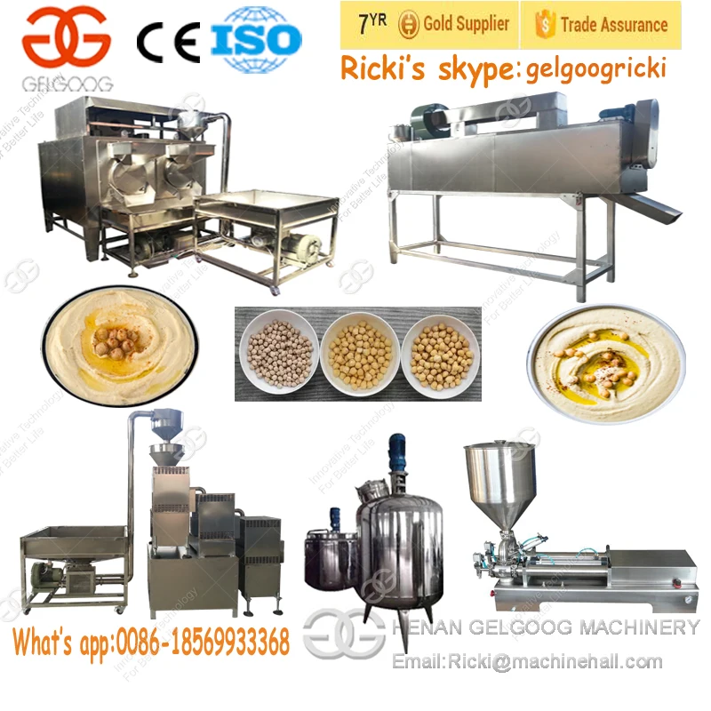 Factory Price Commercial Chickpea Sauce Grinder Hummus Making Machine