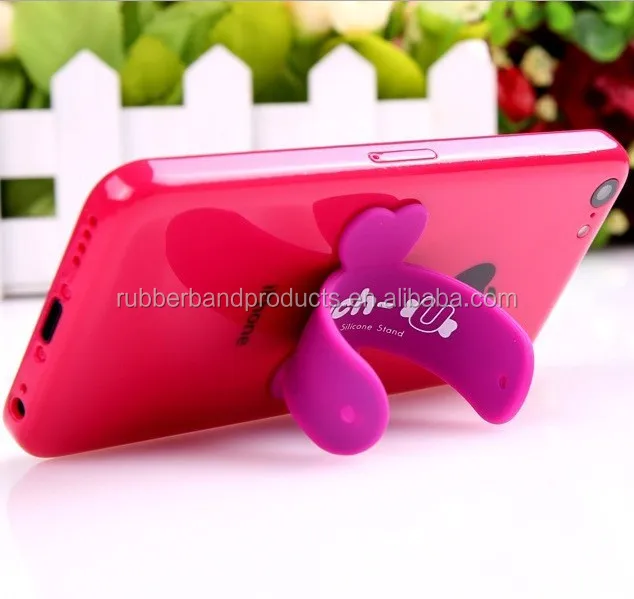 Custom Logo Silicone Mobile Phone Holder , Cheap Price Silicone Mobile Phone Holder For Sale