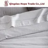 Cotton and polycotton white bed sheet, Satin Stripe/Jacquard/Plain white flat sheet/fitted sheet/ hotel bedding Fabric