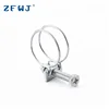 Factory wholesale custom adjustable types of ring galvanized double wire spring hose clamp