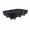 Frozen Rocks Silicone Big Ice Cube Tray and Silicone Baking Molds - Set of 2 Black Large Ice Cube Mold - Whiskey Ice Cubes