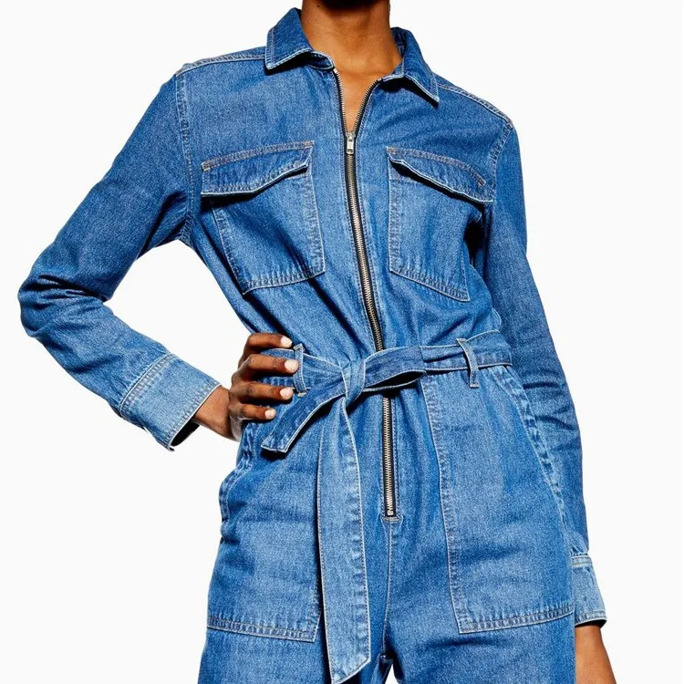 petite denim boilersuit