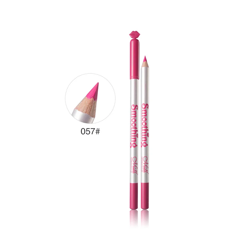 MENOW 12 Colors/Set Sexy Matte Lip Stick Lipliner Lip Liner Pencil Matt Nude Lipsliner Pen Set Beauty Makeup Tool Cosmetic P124