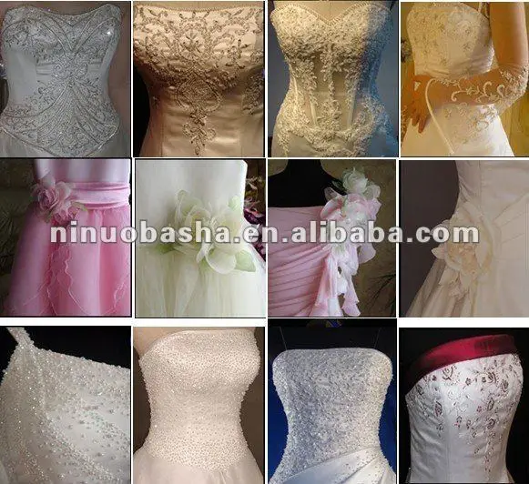 Silk Strapless Draped Bodice Hand Bustled Trumpet Skirt Wedding