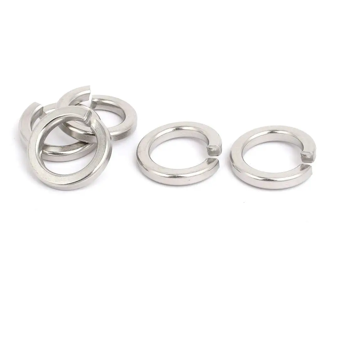 uxcell M22 Inner Diameter 304 Stainless Steel Split Lock Spring Washer Gasket 5pcs