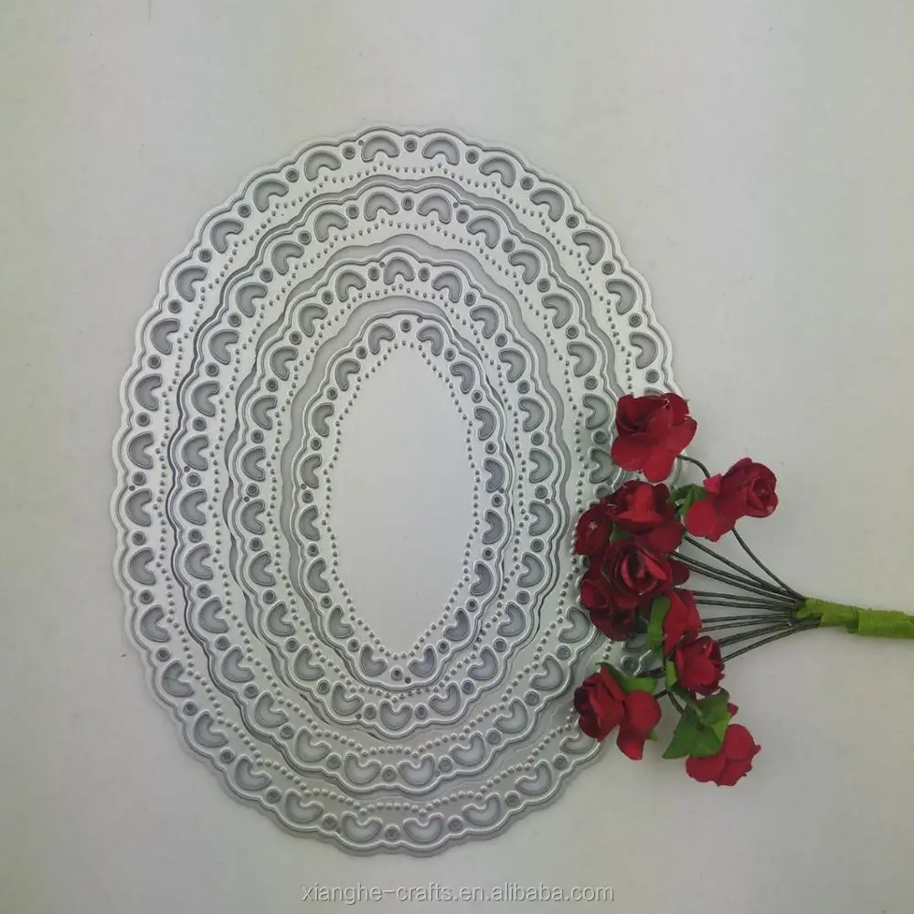 Custom Oval Shape Metal Dies Craft Metal Cutting Dies For Diy Craft