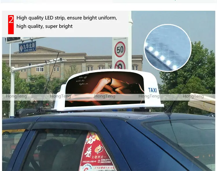 Advertising products neon led taxi sign