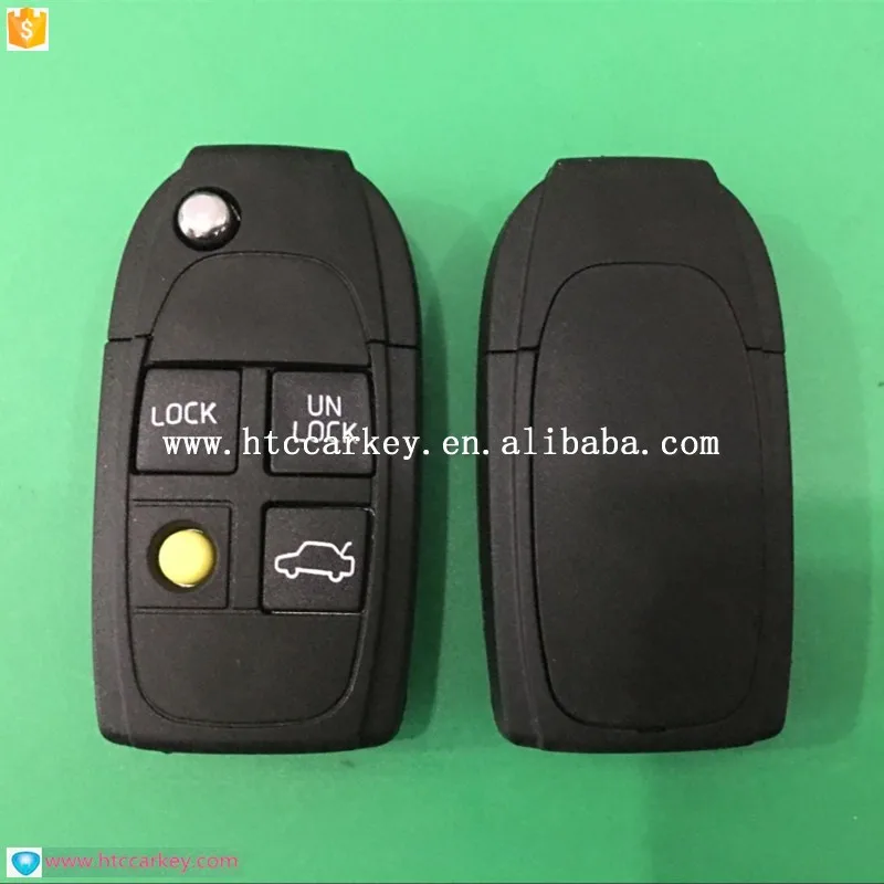 Battery Folding Key Case NE66 Blank Remote Control for Volvo 5 Keys
