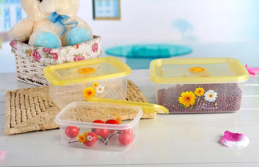 China supplier pp material 4 compartment lunch box,food storage