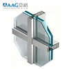 Invisible frame aluminium frame glass curtain wall profile system