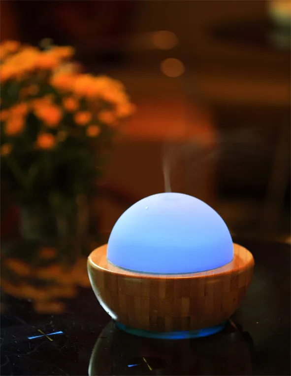 Electric Real Wood Ultrasonic Aroma Essential Oil Diffuser Wood And